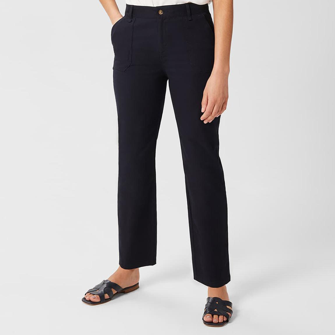 Navy Cynthia Cotton Blend Trousers main product photo