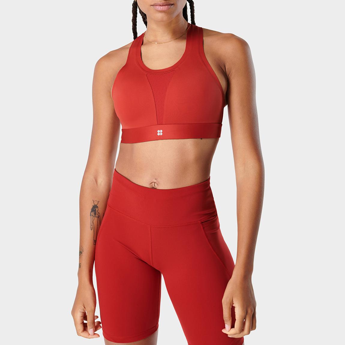 All Train Sports Bra - Cardinal Red main product photo