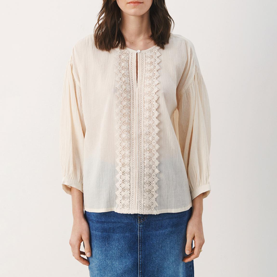 Off White Cotton Blouse main product photo