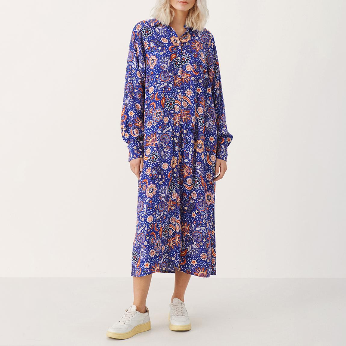 Blue Printed Marlas Dress main product photo