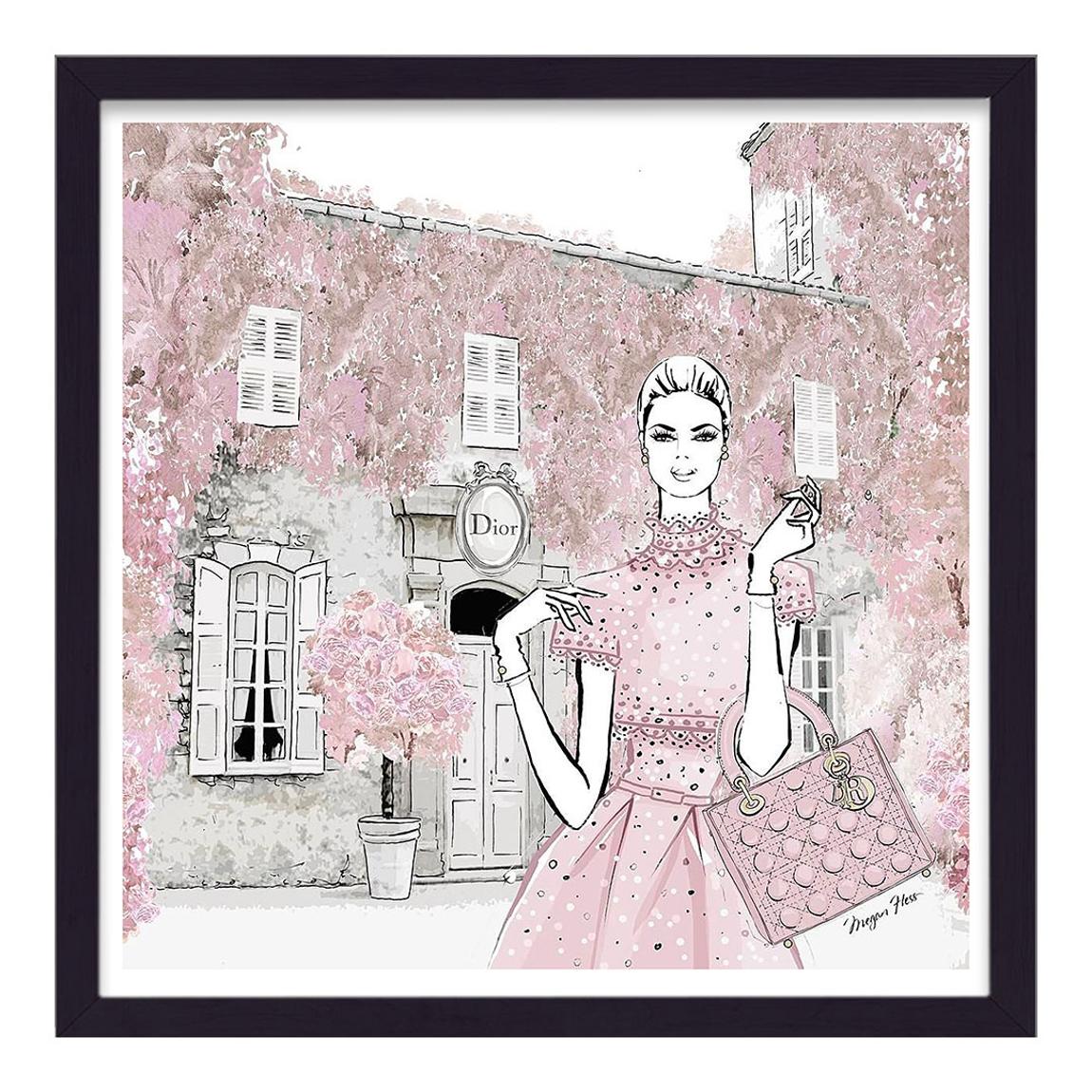 Dior French Retreat Pink Framed Print main product photo