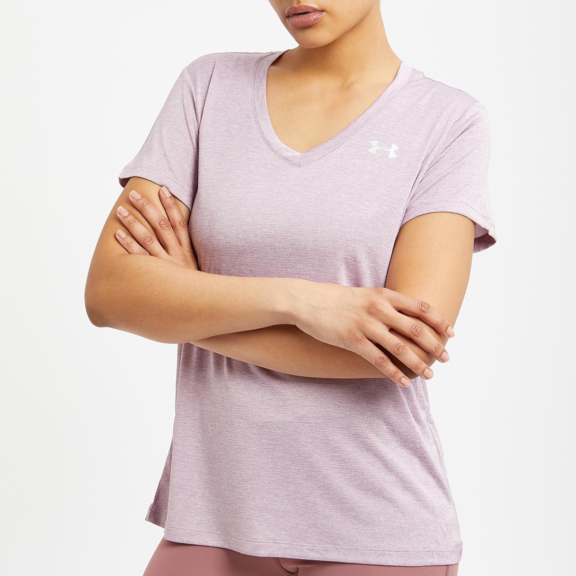 Pink Tech V Neck Tee main product photo