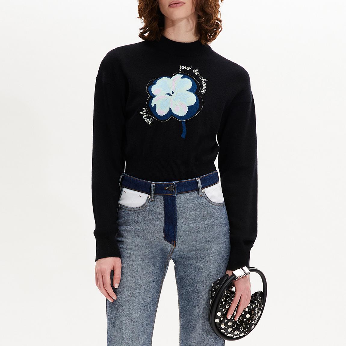 Black Floral Jumper main product photo