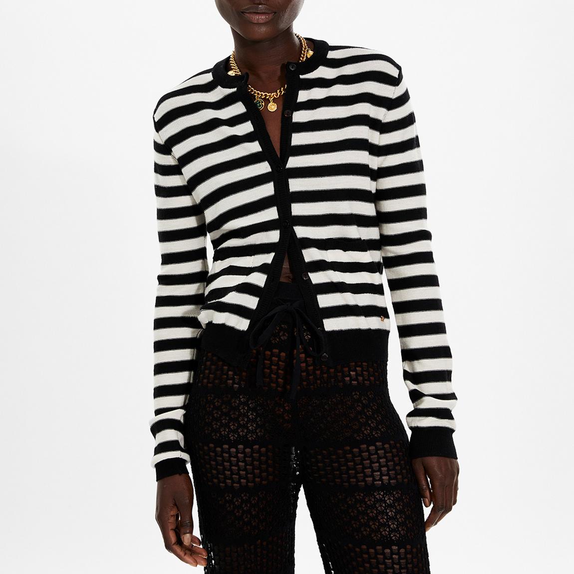 Black/White Stripe Cardigan main product photo