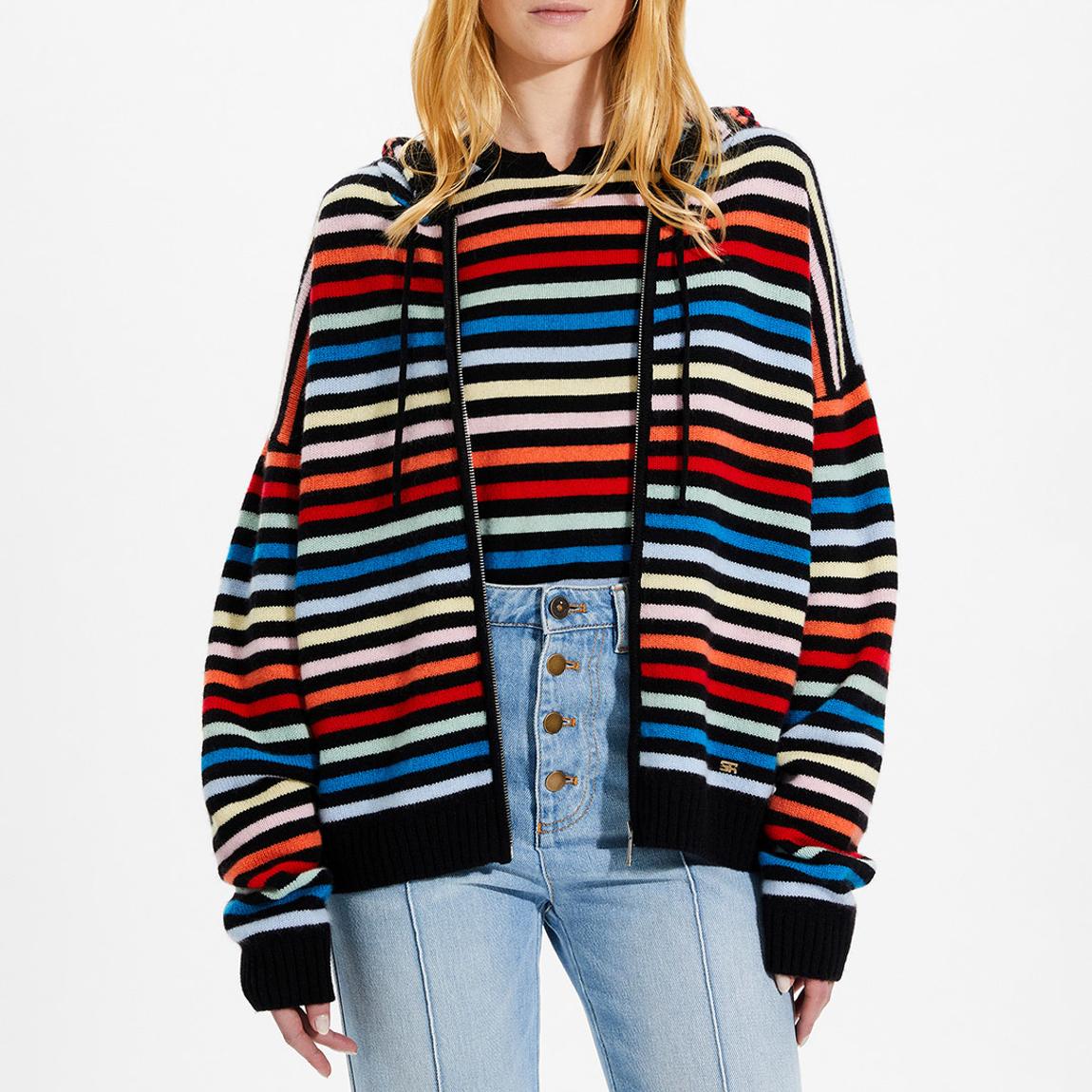 Multi Stripe Cashmere Blend Hoodie main product photo