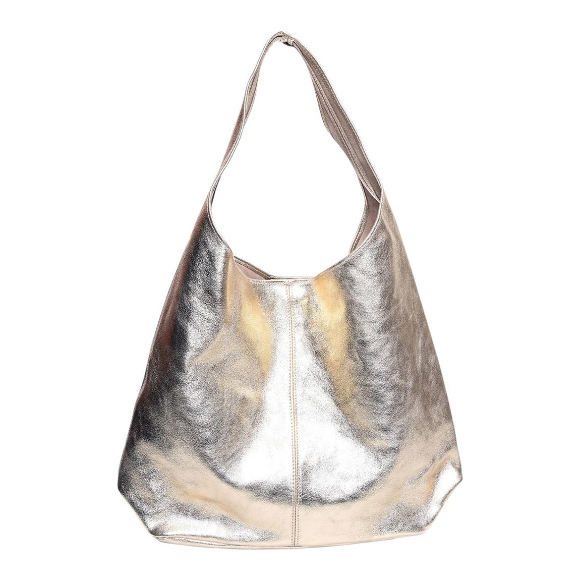 Gold Italian Leather Top Handle Bag main product photo