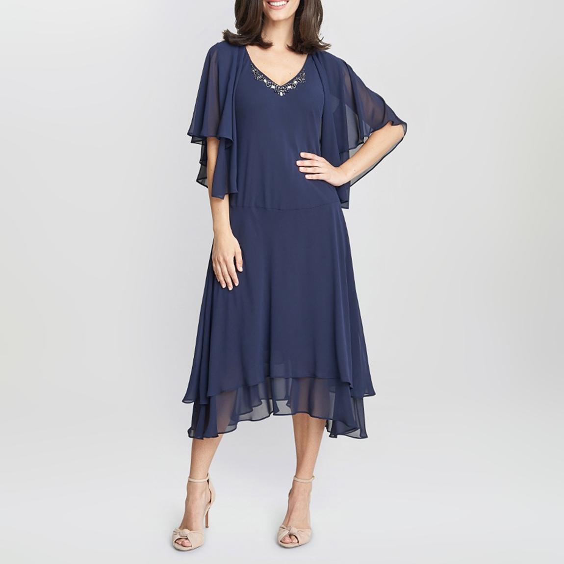 Cheryl Midi V Neck Embellished Dress And Jacket main product photo