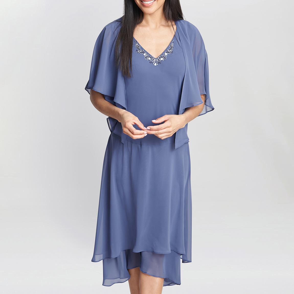 Cheryl Midi V Neck Embellished Dress And Jacket main product photo