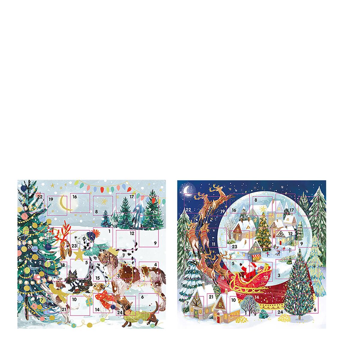 Set Of 6 Luxury Advent Foiled Christmas Cards main product photo