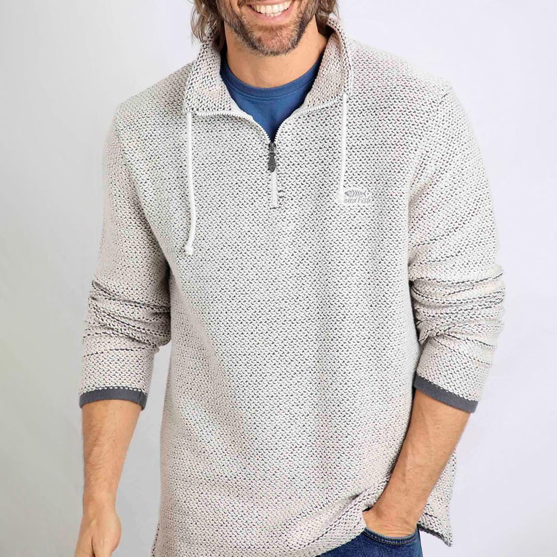 Cream Cruiser 1/4 Zip Cotton Blend Jumper main product photo