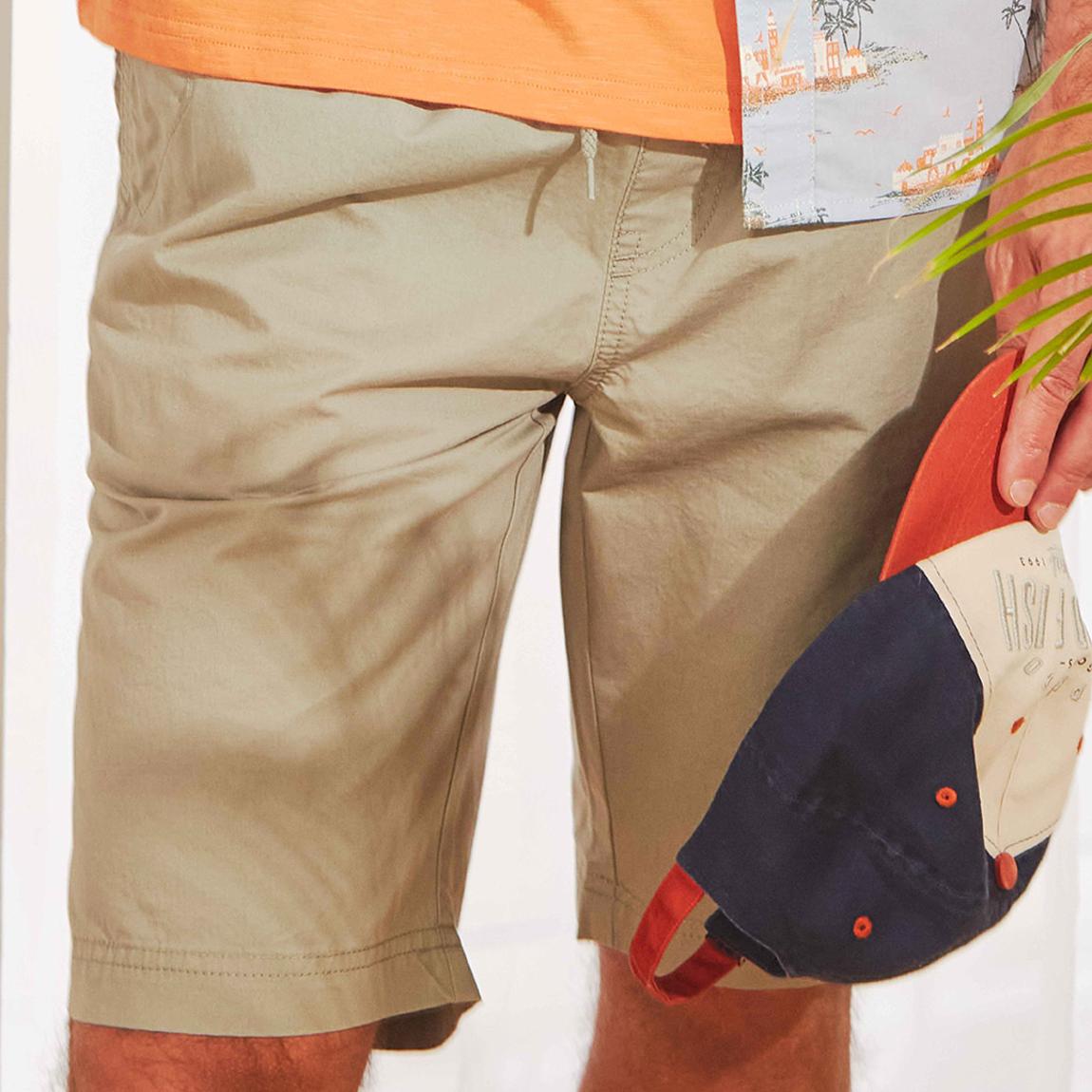 Beige Murrisk Cotton Shorts main product photo