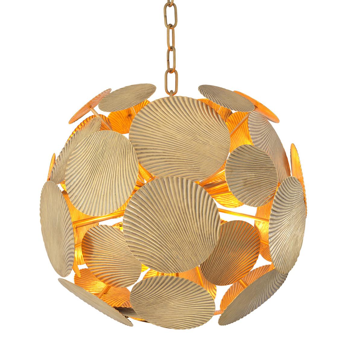 Duvall Chandelier, Small, Vintage Brass main product photo