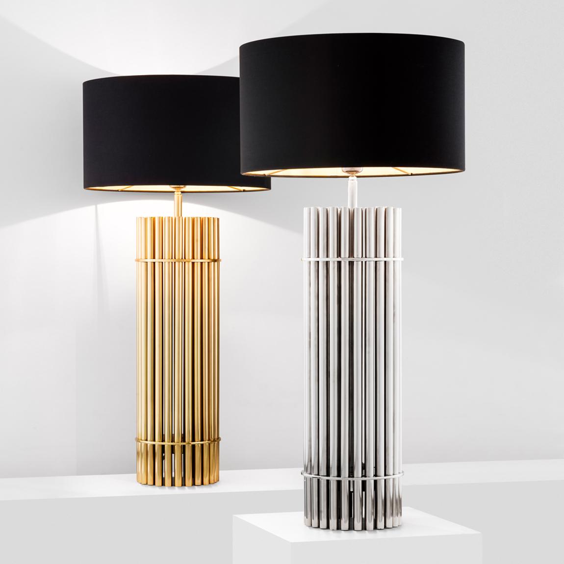 Reef Table Lamp, Polished Brass, including shade main product photo