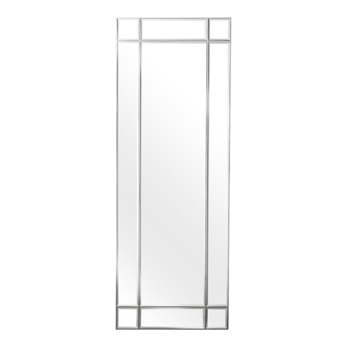 Beaumont Mirror, Rectangular, Nickel main product photo
