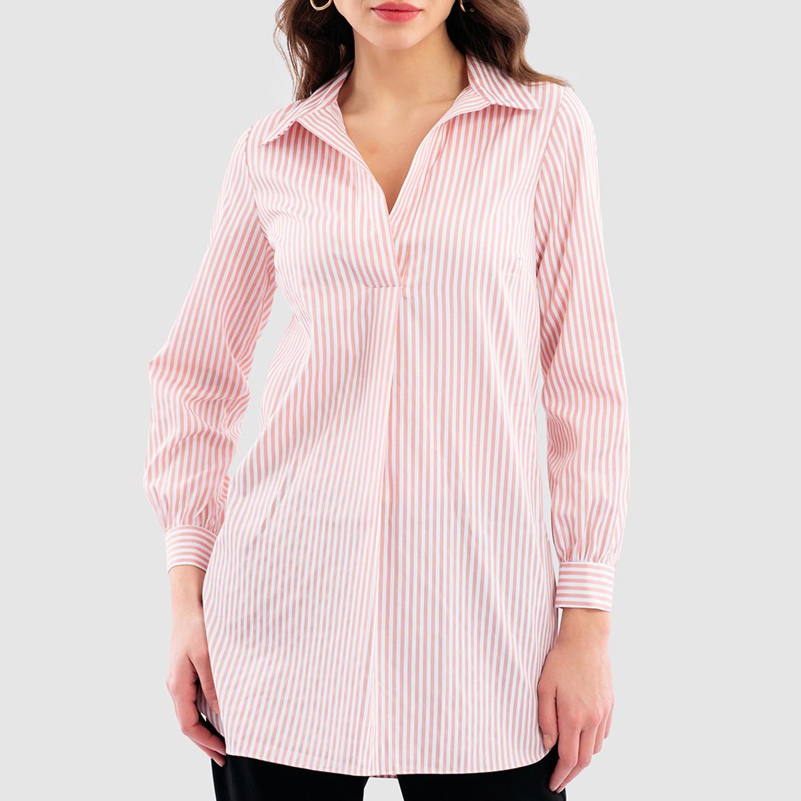 Pink Stripe Tunic Blouse main product photo