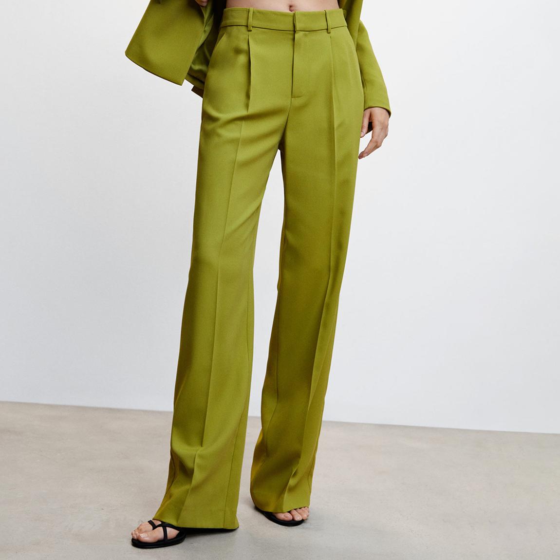 Green Wide Leg Suit Trousers main product photo