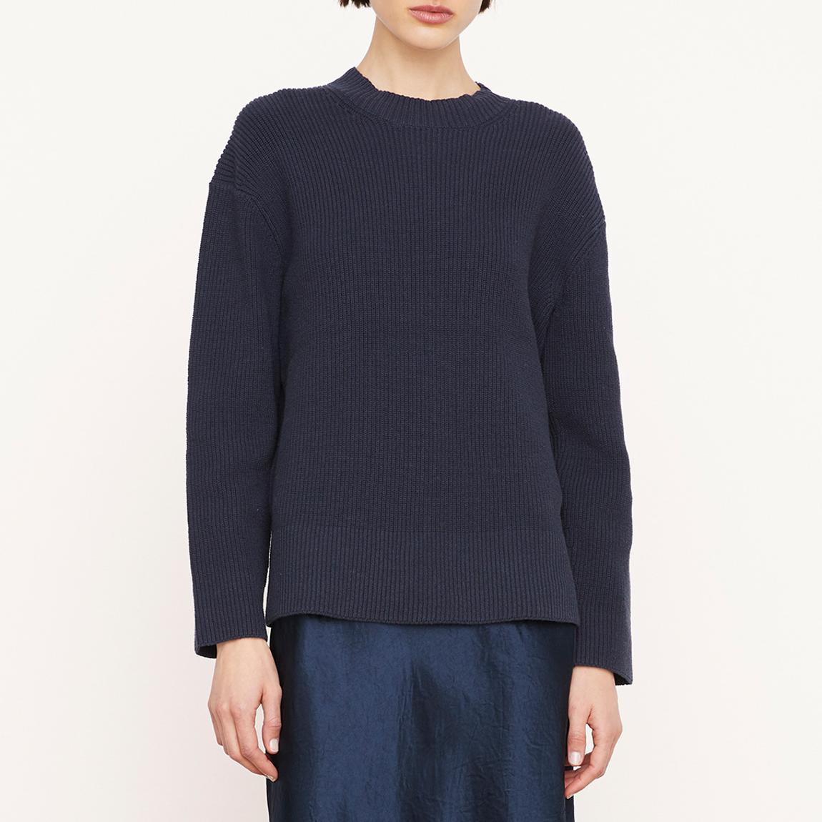 Navy Ribbed Cotton Blend Jumper main product photo