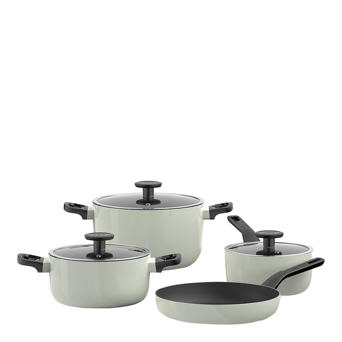 4 Piece Glints Sage Non-Stick Cookware Set main product photo