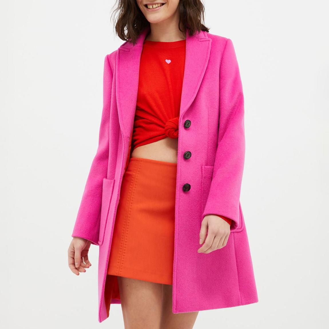 Pink Orbaco Button Coat main product photo