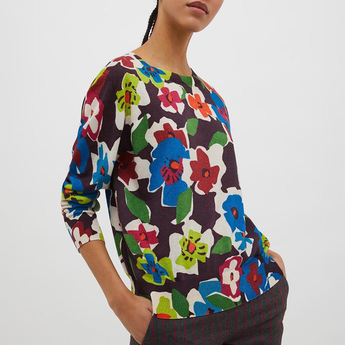 Floral Cotton Blend Top main product photo