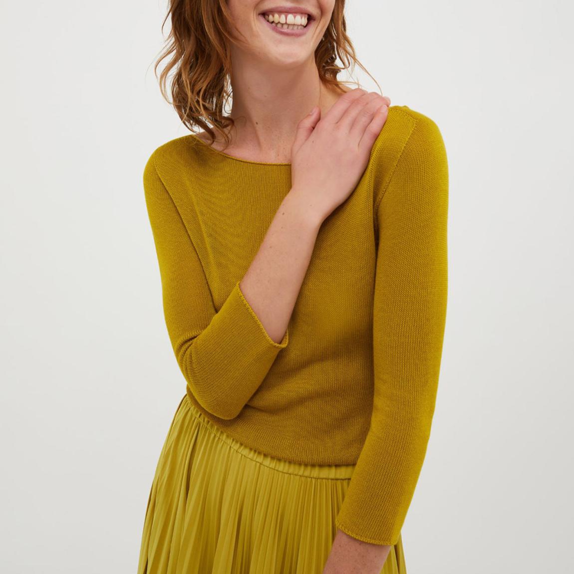 Mustard Esile Long Sleeve Top main product photo