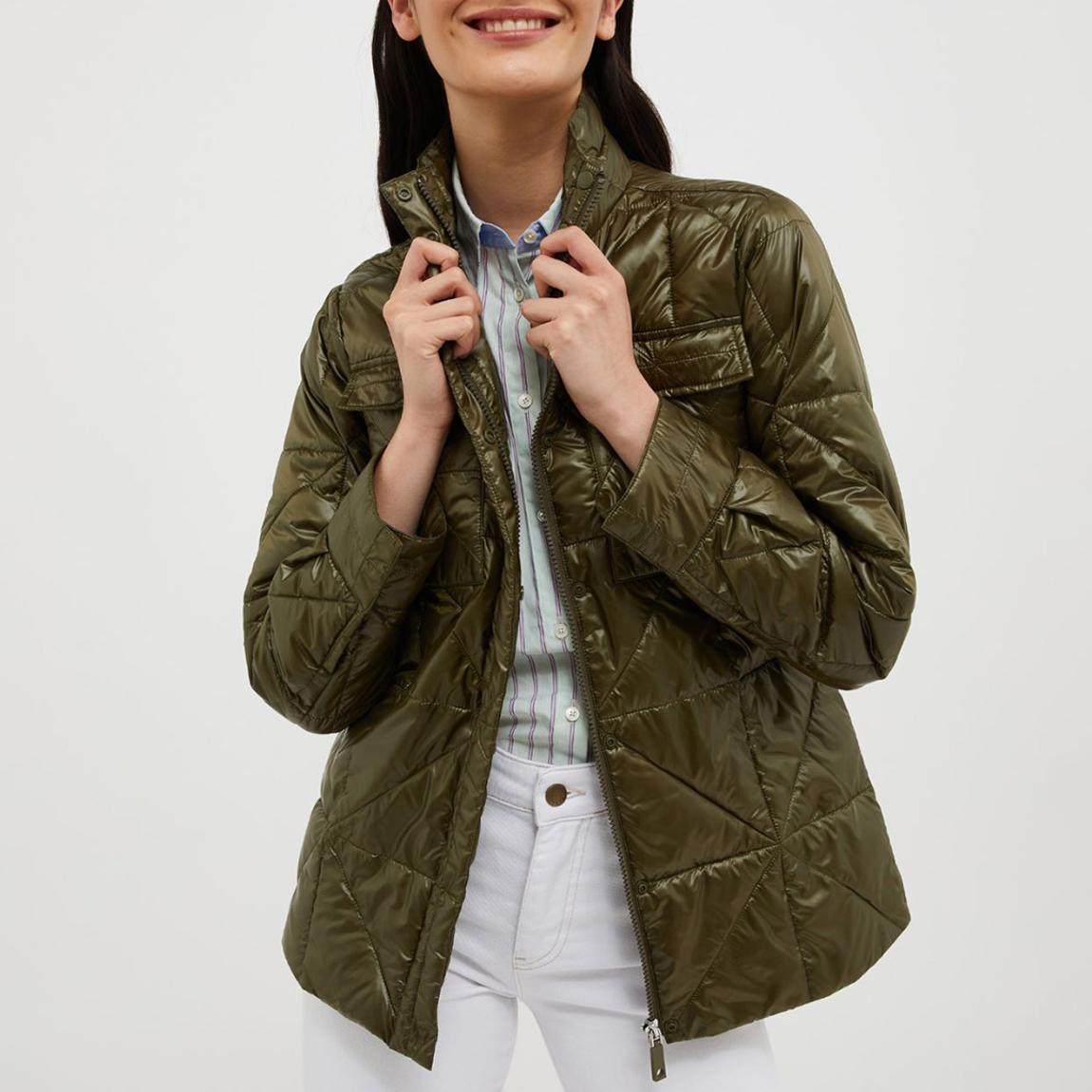 Khaki Espresso Quilted Jacket main product photo