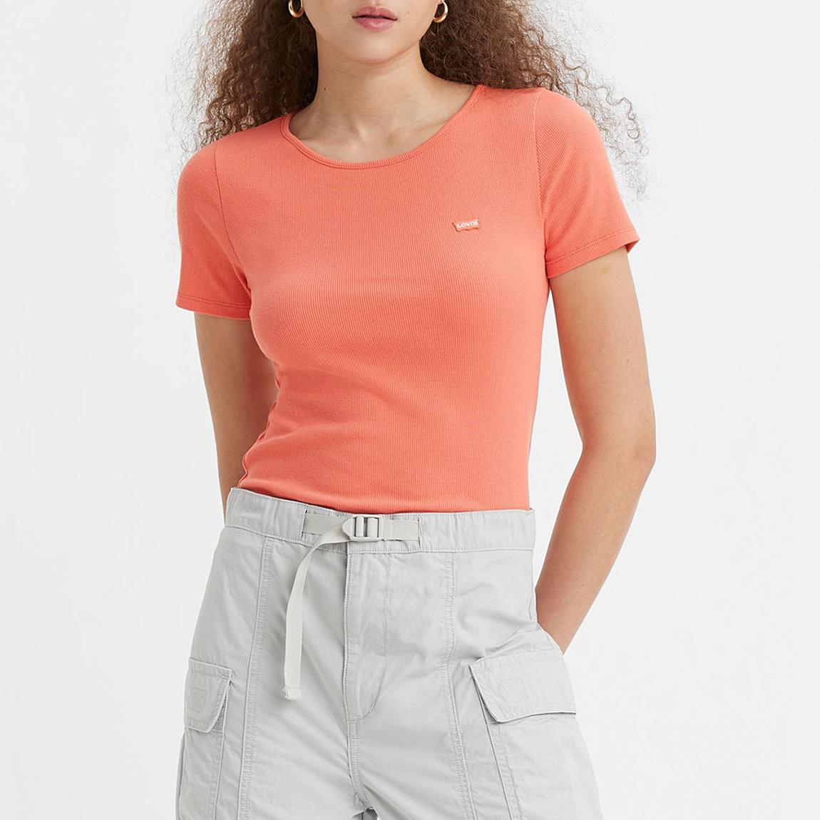 Orange Cotton Blend T-Shirt main product photo