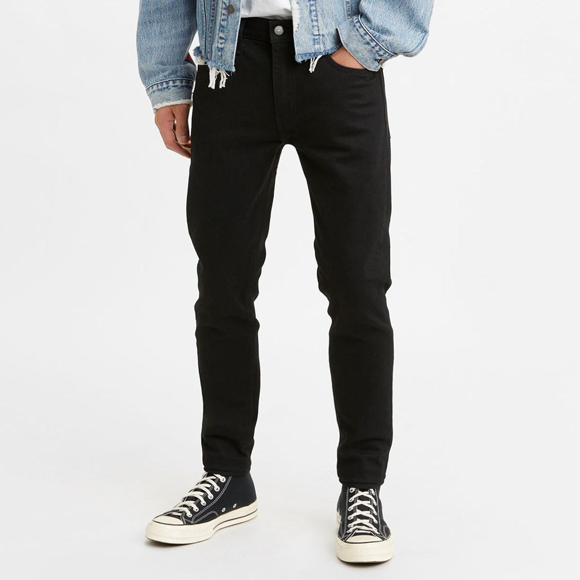 Black Skinny Tapered Stretch Jeans main product photo