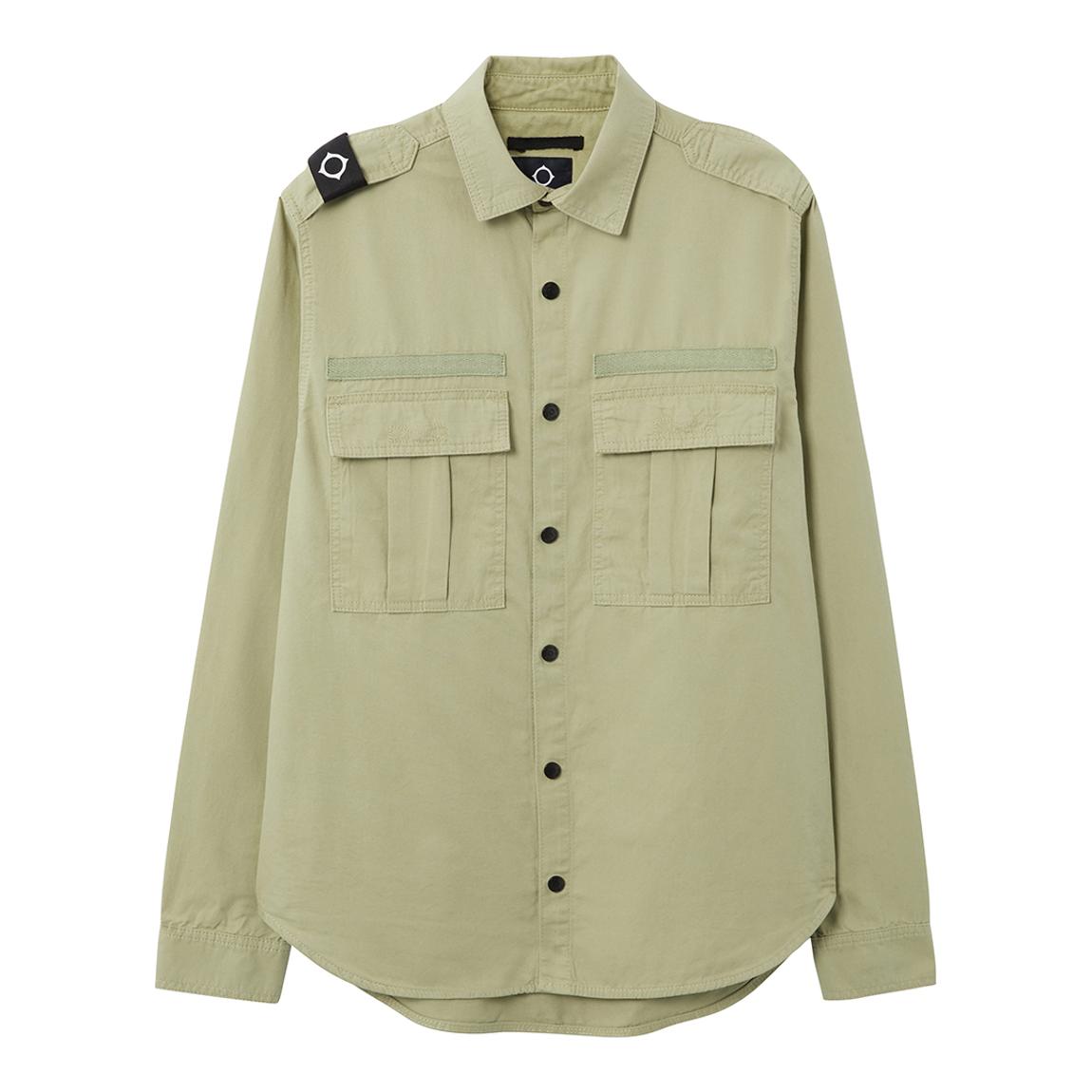 Sand Button Down Cotton Overshirt main product photo