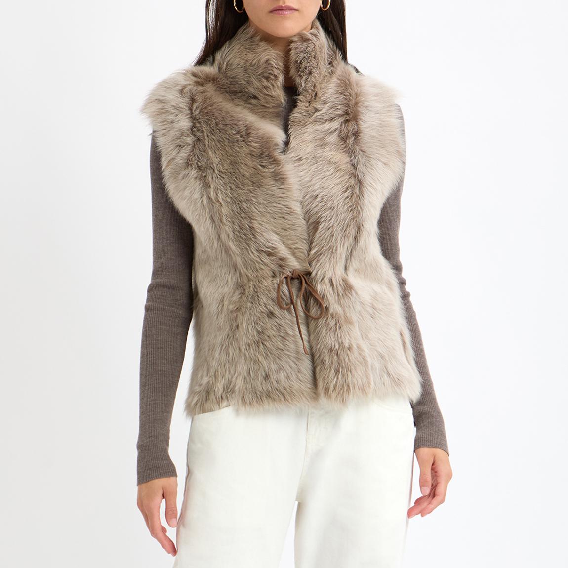 Butter Short Reversible Shearling Gilet main product photo