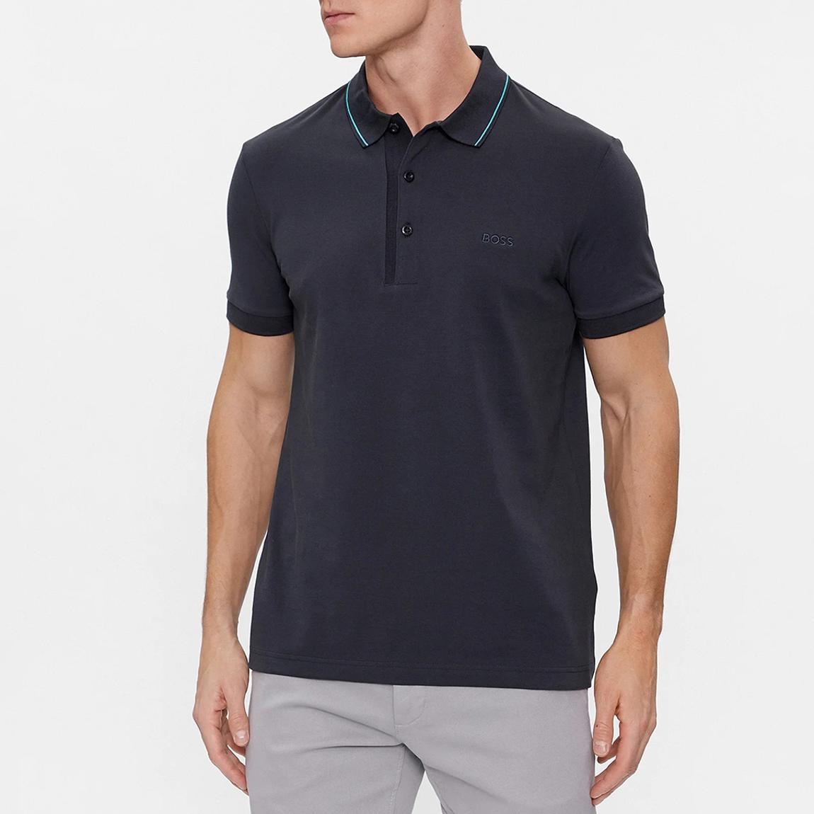 Navy Cotton Polo Shirt main product photo