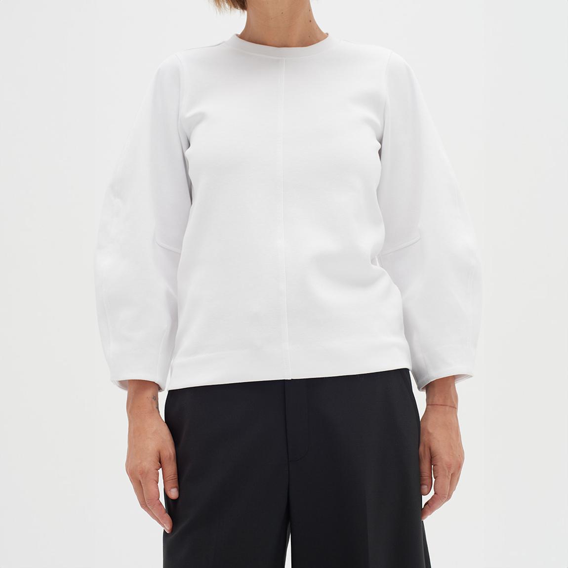 White Marvin Cocoon Sweater main product photo