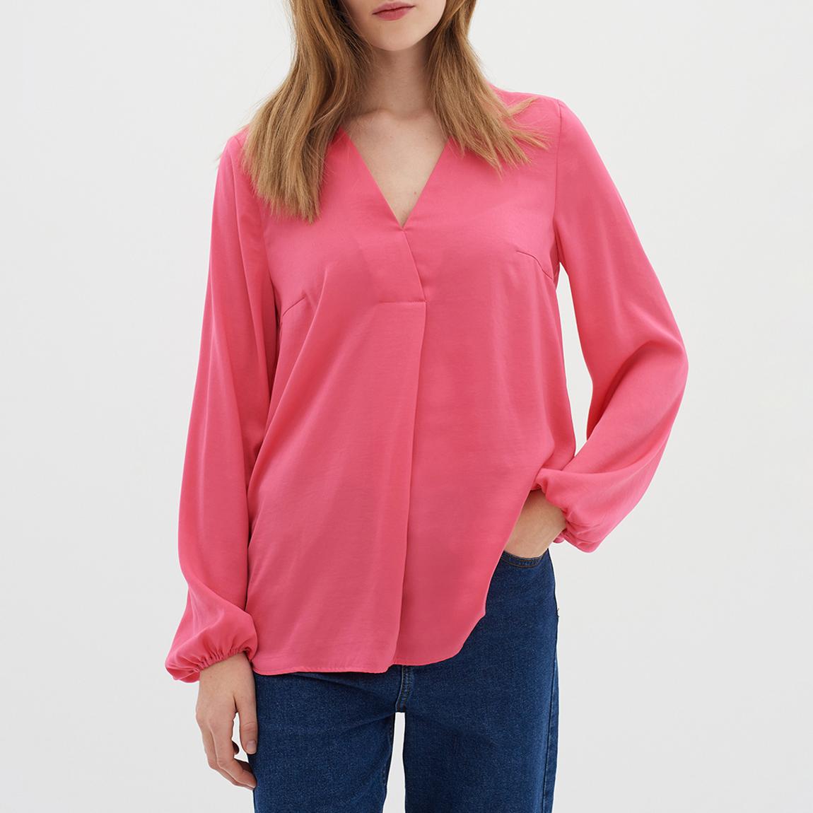 Pink Rinda V-Neck Blouse main product photo