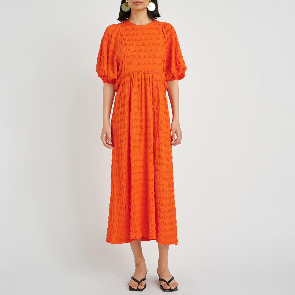 Orange Zabelle Midi Dress main product photo