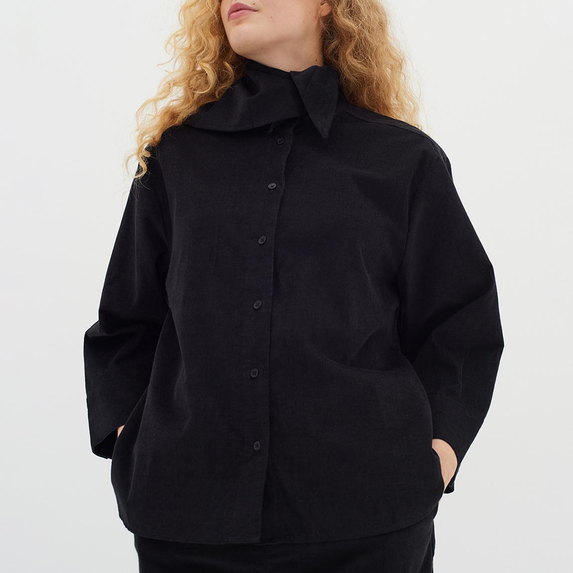 Black Carmen Cotton Shirt main product photo