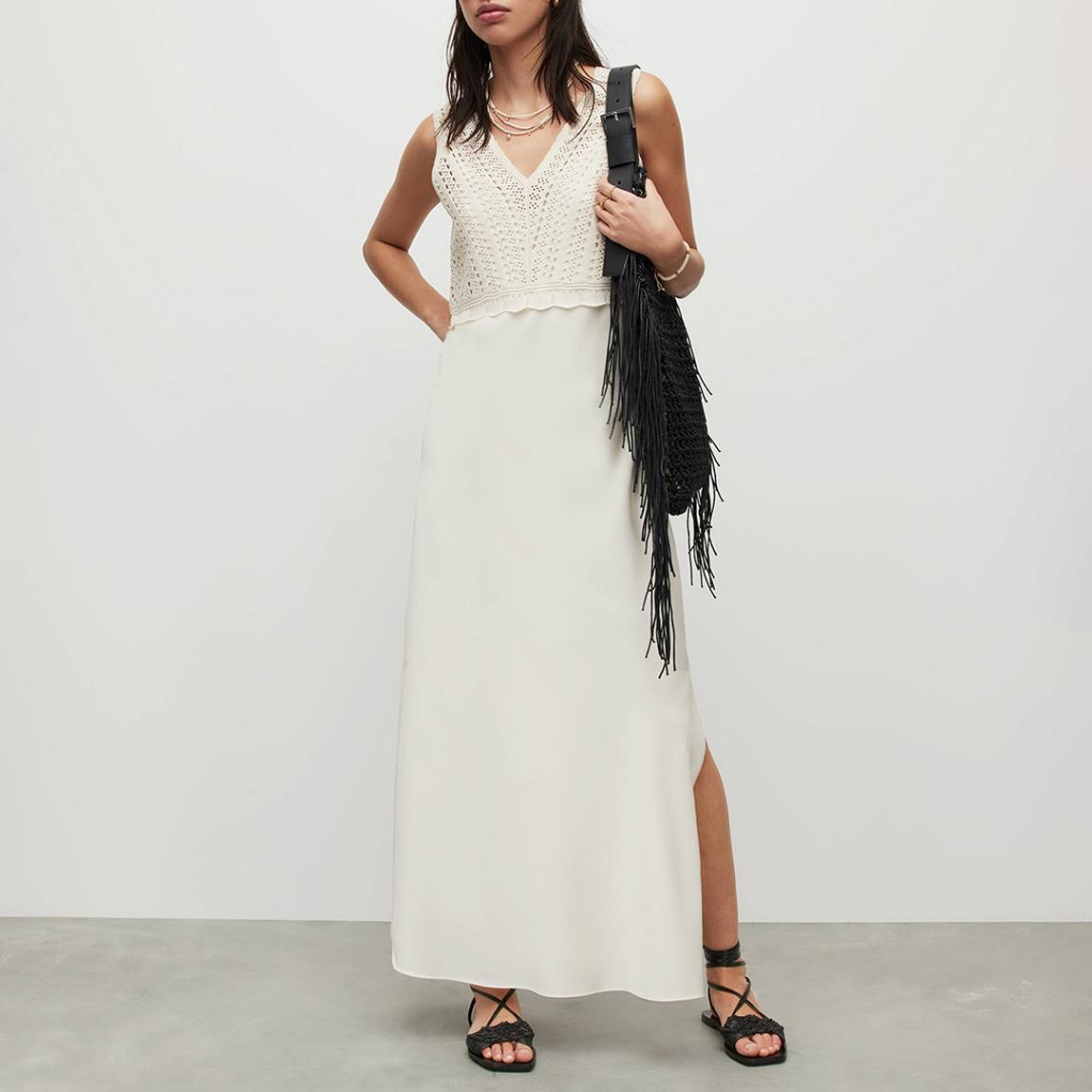 White Cass Crochet Dress main product photo