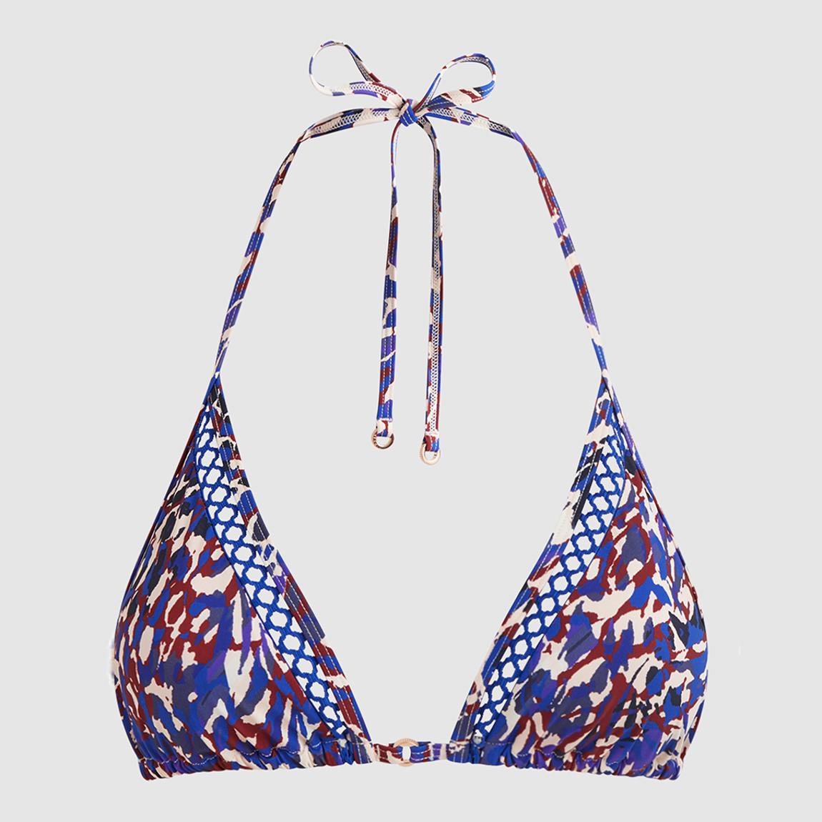 Purple Sheereen Animal Print Bikini Top main product photo