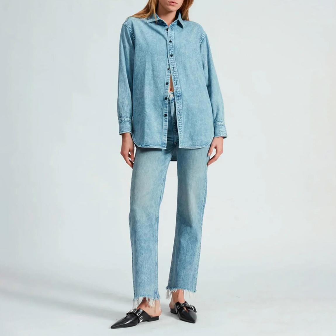 Washed Blue Featherweight Diana Shirt main product photo