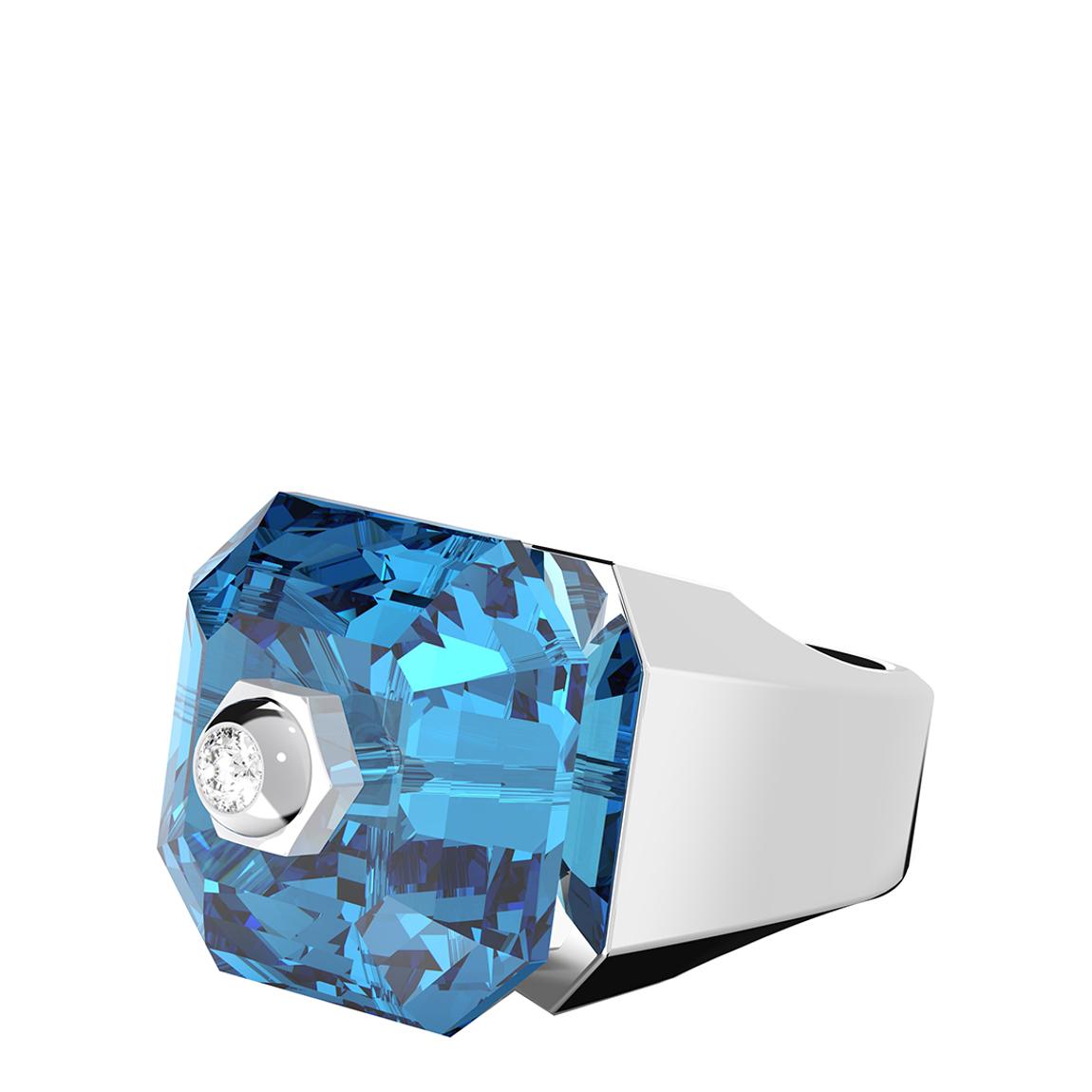 Blue Square Cut Numina Ring main product photo