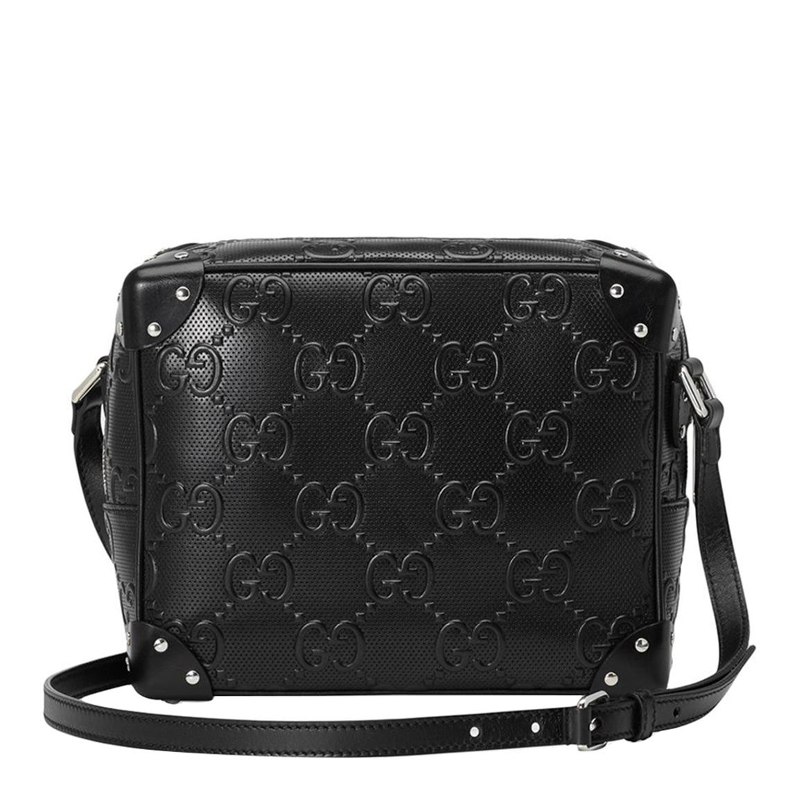 Gucci Black GG Embossed Shoulder Bag main product photo