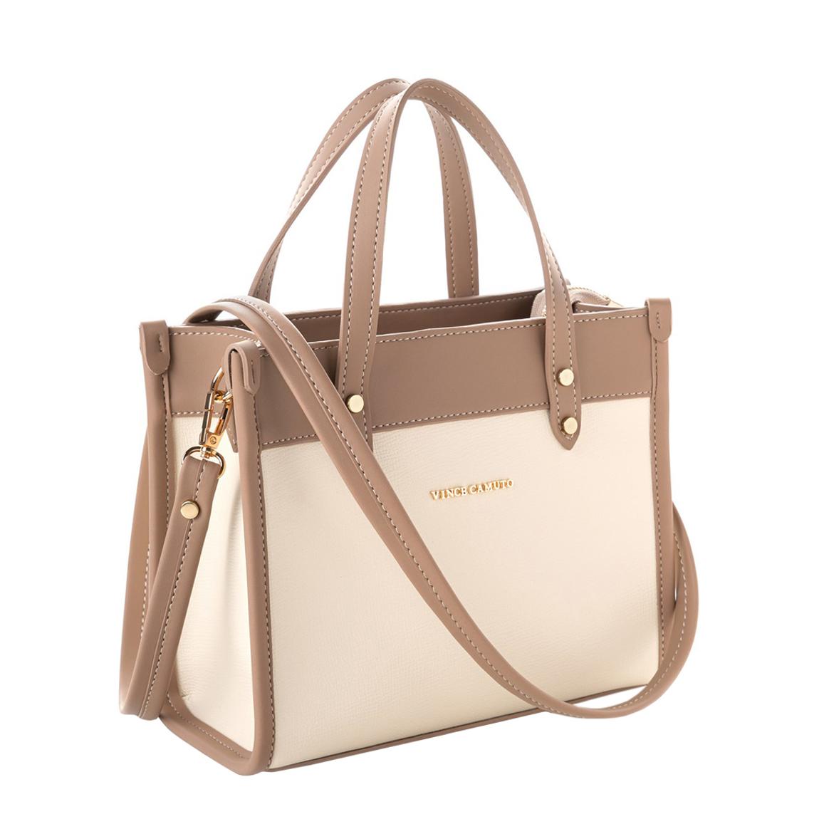 Vince Camuto Women's Fabia Leather Crossbody Bag - Drawstring Style, Magnetic Snap Closure