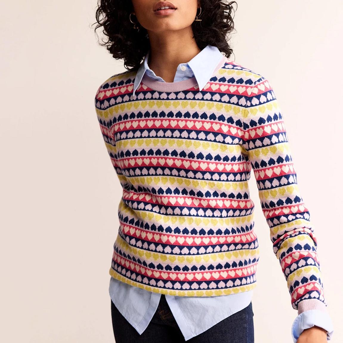 Multi Isabel Cashmere Cotton Jumper main product photo
