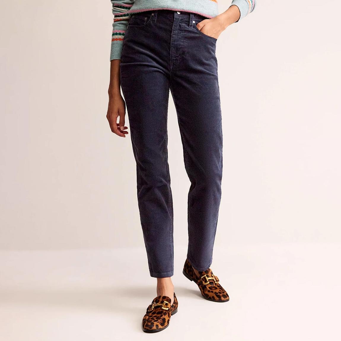 Navy Cord Slim Jeans main product photo