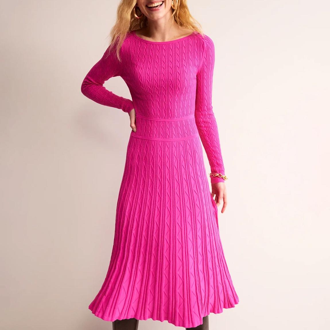 Pink Imogen Midi Dress main product photo
