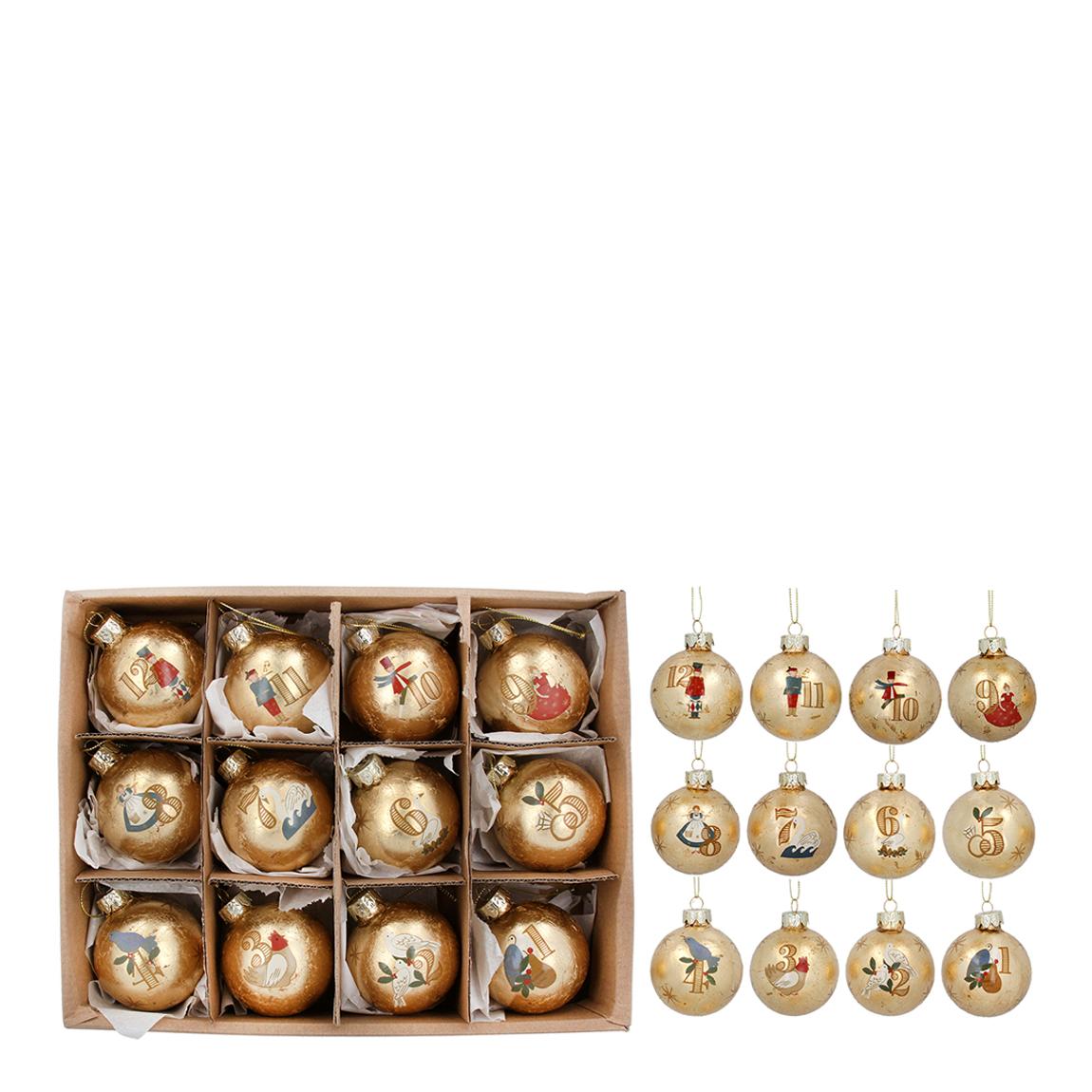 12 Days of Christmas Glass Balls main product photo