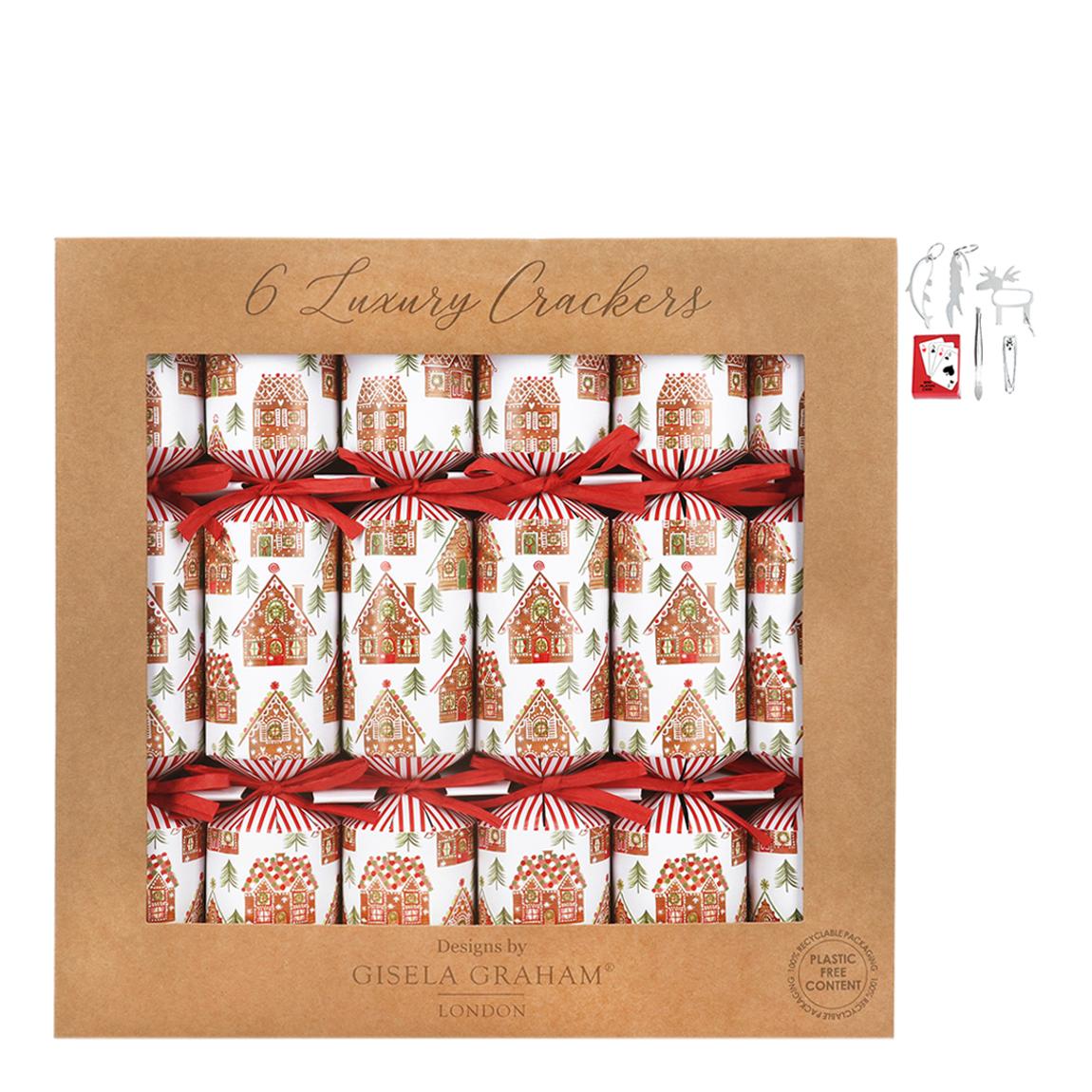 Gingerbread House Crackers, Box Of 6 main product photo