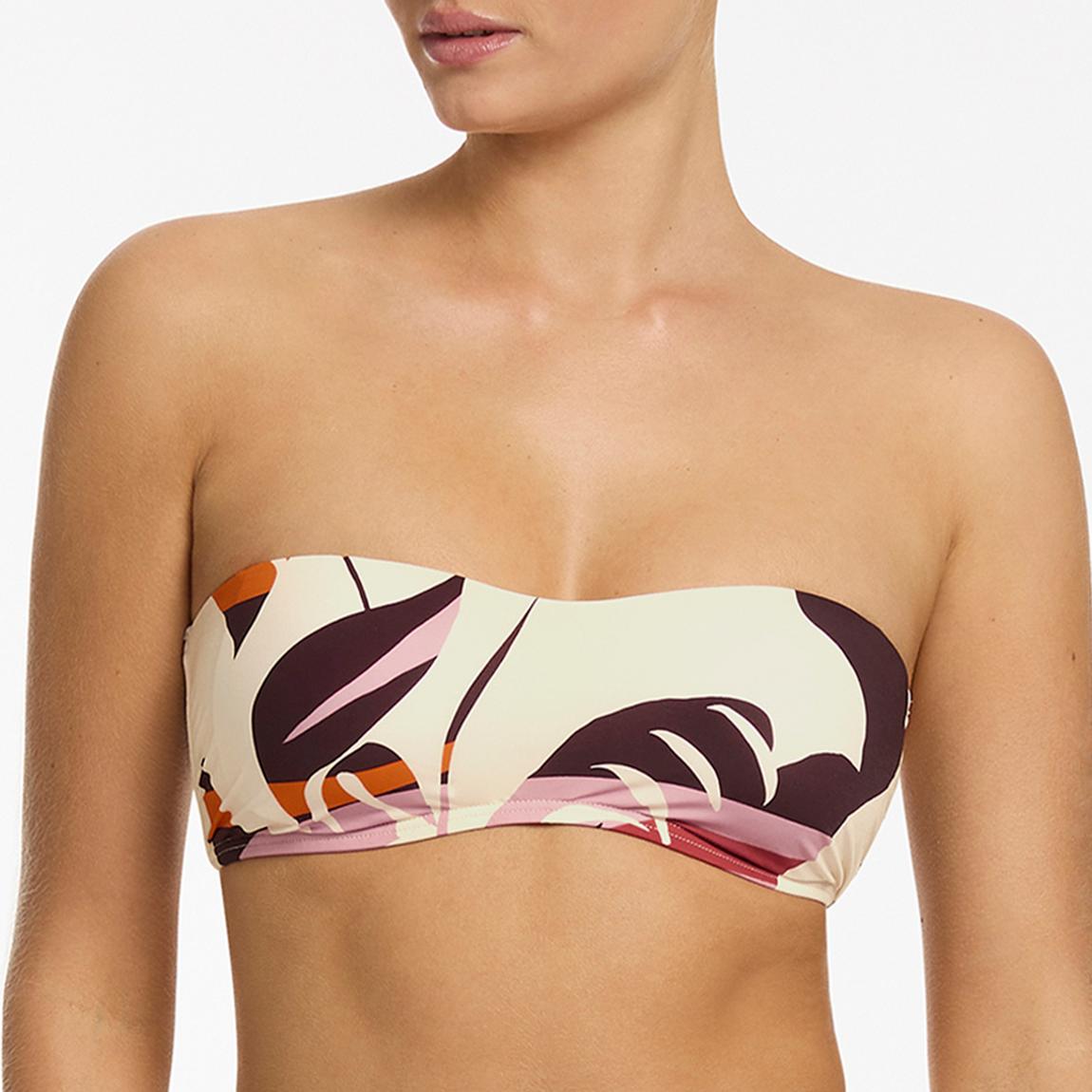 Multi Port Shadow Plm Minimal Bandeau Bikini Top main product photo