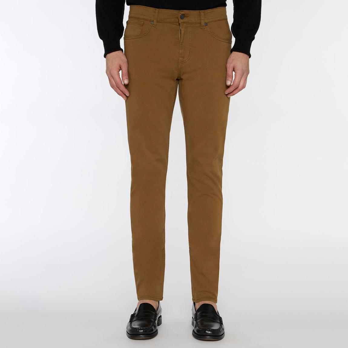 Brown Slimmy Tapered Stretch Jeans main product photo