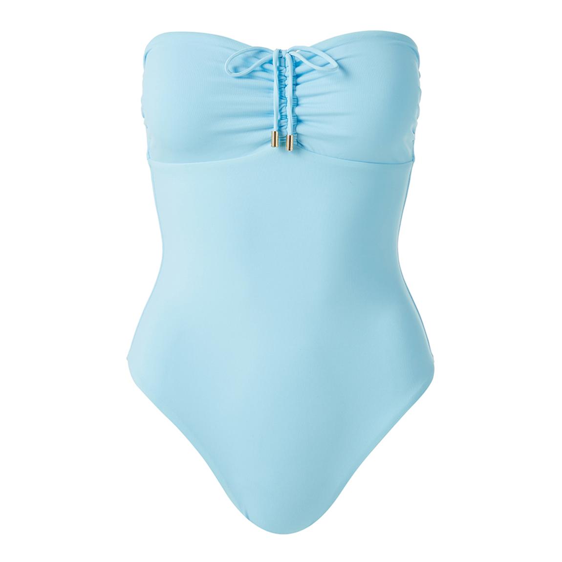 Blue St Kitts White Textured Swimsuit main product photo