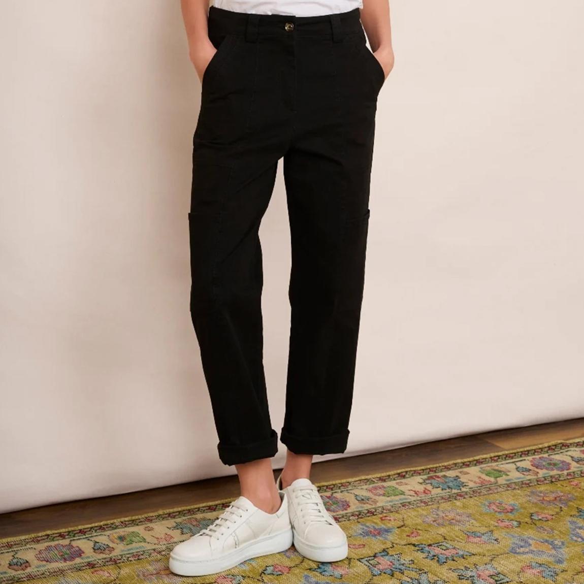 Black Ellena Cargo Trousers main product photo